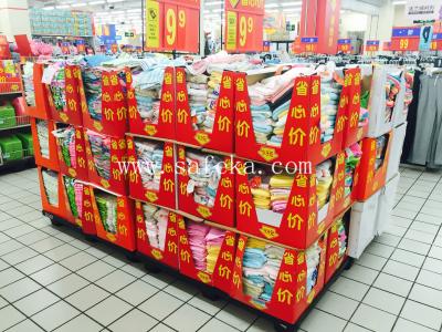 China Cardboard Full /half Pallet Displays for Packaging Stock Counter Box for sale