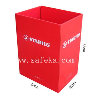 China Red Bin, Cardboard Display Dump Bin Display Stands for sale