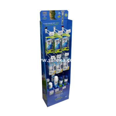 China POS Corrugated Pegboard Display in Store for Razors for sale