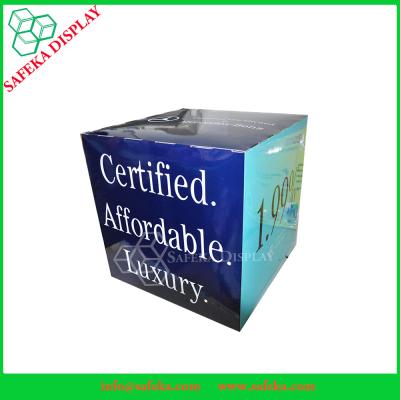 China Recycled New Cardboard POS Paper Advertising Shipping Cube Boxes for sale