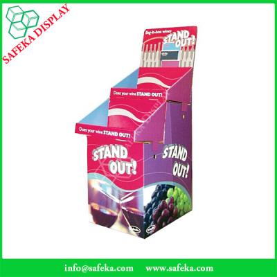 China Cardboard pop dump bin displays china Funko Free Standing Promotion Rack Supermarket advertising wine bottle display for sale