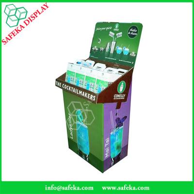 China Cardboard pop displays china Funko Free Standing Promotion Rack Supermarket advertising dump bin display for cups for sale