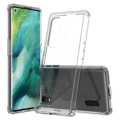 China Drop Protection Acrylic Hybrid TPU Mobile Cover For Oppo Find X2 Pro Clear Case Hard Cover For Oppo Find X2 Pro Phone Case for sale