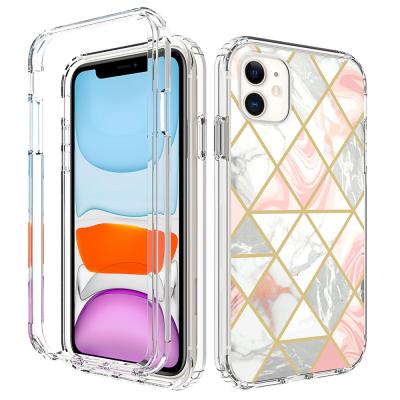 China Protector Wholesale OEM Design Cell Phone Case For iPhone 11 TPU PC Clear Case With Painting for sale