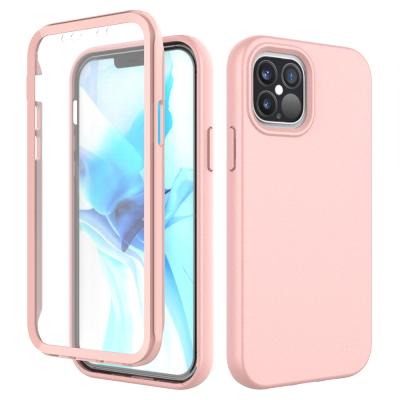 China Fashion Oil Hybrid TPU Coating Shockproof Cover For iPhone 12 Pro Cell Phone Accessories Case For iPhone 12Pro With Screen Protector for sale