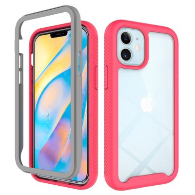 China Fanshion Hybrid Hard Clear TPU Cushion Corner Protector Back Case Mobile Phone Reinforced Cover For iPhone 12 Mini TPU Mobile Phone Case for sale