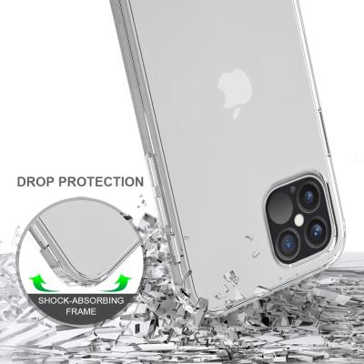 China Protector Free Samples Wholesale Acrylic Cell Phone Case For iPhone 12 Pro 6.1 TPU PC Case for sale