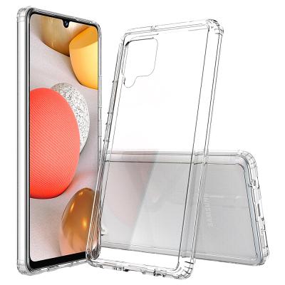 China Drop Protection For Samsung Galaxy A42 5G Crystal Acrylic Hybrid PC TPU Mobile Phone Case For Sam A42 5G TPU Clear for sale