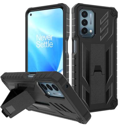 China Strong Anti-drop Kickstand Hybrid PC TPU Cover For Oneplus Nord N200 5G Belt Clip Phone Case for sale