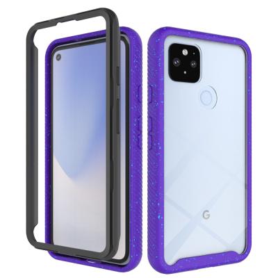 China Fashion Painted Clear Acrylic TPU For Pixel 5/5XL/5XL 5G/4A 5G Support Screen Protector Glass Case For Google 3A/3XL/4A/4XL Mobile Cover for sale