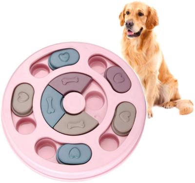 China Slow Dog Stocked Toy Puppy Treat Dispenser Interactive Dog Puzzle Feeder Improve IQ Puzzle Bowl For Puppy Let Dog Calm Down for sale