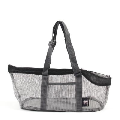 China High Quality Viable Polymer Mesh Pet Carry Dog Cat Carrier Bag Folding Plastic Pet Carry Bag for sale