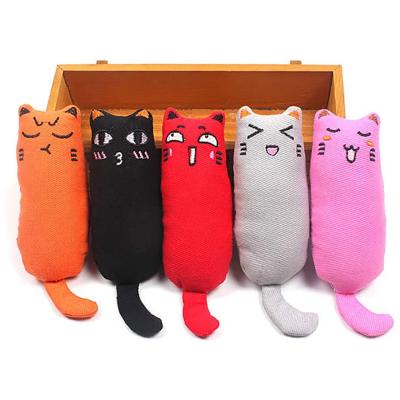 China Creative Viable Cat Catnip Toys Pillow Scratch Pet Catnip Teeth Grinding Chewing Toys for Cat Playing Chewing Teeth Cleaning for sale