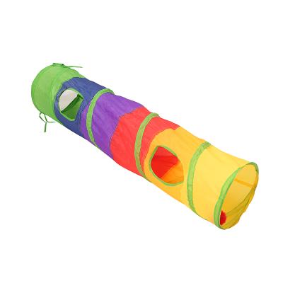 China Viable Cat Tunnels Indoor Collapsible Kitten Kitten Cat Play Tunnel Toys Great Interactive Peek Holes for Cat Puppy Rabbit for sale