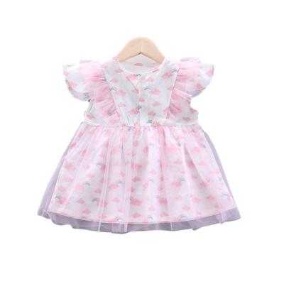 China Breathable Baby Clothes Summer Baby Lace Cotton Baby Dress Fashion Cute Princess Dress Wholesale for sale