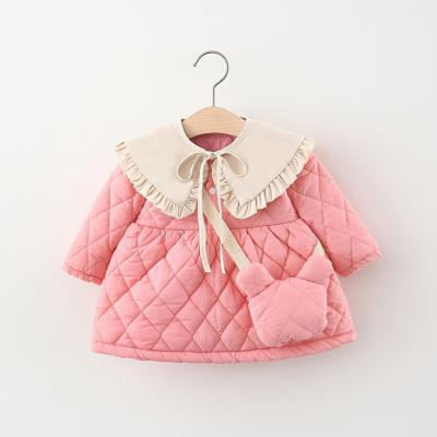 China 2022 Anti-wrinkle Baby Coats 1-5 Years Baby Cotton Coats Outwear Casual Boutique Baby Winter Coat With Bag for sale