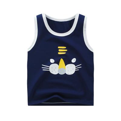 China New Summer Style Baby Casual Vest T-shirt Baby Boy Sleeveless Vest for sale