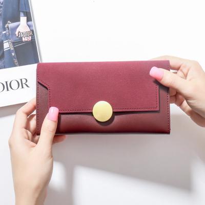 China Card Design Lady Wallet Good Quality PU Wallet Money Card Soft Leather Wallet New for sale