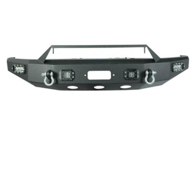 China high quality black Factory-direct Front Bumper Guard For Tundra 2014-2016 auto parts Steel Front Bumper With LED for sale