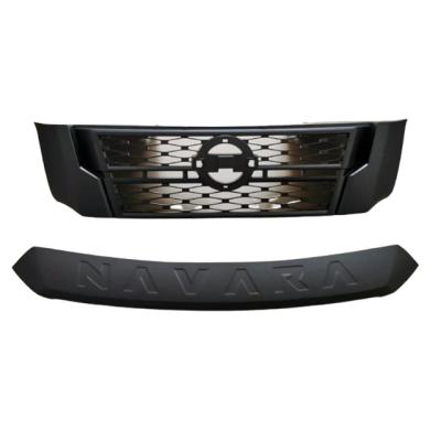 China Factory-direct New Style 4x4 Parts Aftermarket Off-Road ABS Modified Grills Black Painted Front Grill For Navara NP300 2015+ for sale