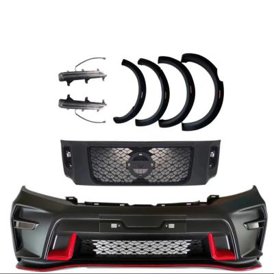 China Factory-direct Fashionable Design 4x4 Parts ABS Front Bumper With Grill Body Offroad Kits For Navara NP300 2015+ for sale