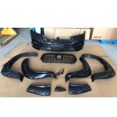 China Factory-direct Front Bumpers Aftermarket ABS Off-Road Accessories Black Plastic High Performance Body Kits For Hilux Revo 2016-2019 for sale