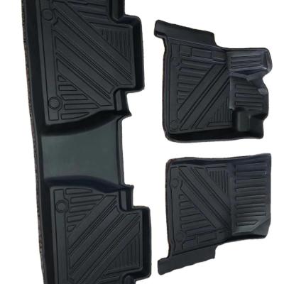 China Factory-direct 2020 Newest 4X4 Aftermarket Parts Anti-scuff Mats Set Rubber Floor Mats Waterproof Car Mats For Hilux Revo 2015+ for sale