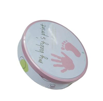 China Recyclable High Quality Durable Using Various Cookies Metal Tin Box For Baby Palm Keepsake for sale