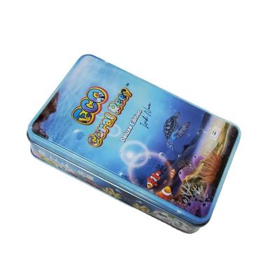 China Recyclable Guaranteed Quality Best Price Tinplate Custom Packaging Playing Card Game Toy Tin Box for sale