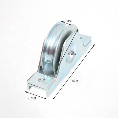 China Modern Type U Groove Bearing Sliding Door Hardware Accessory Pack 90 Wheels Galvanized for sale