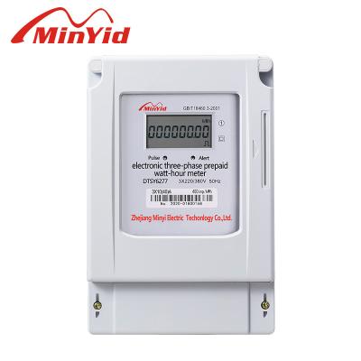 China 400V 100A Three Phase Two Way Prepaid Digital KWH Energy Meter DTSY6277 8 Digits LCD Display for sale