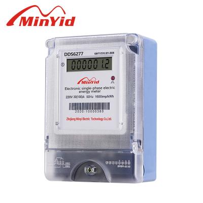 China Single Phase Electronic Power Meter 220V Class 1.0 With LCD Display Electricity Electricity Meter KWH Meter DDS618 for sale