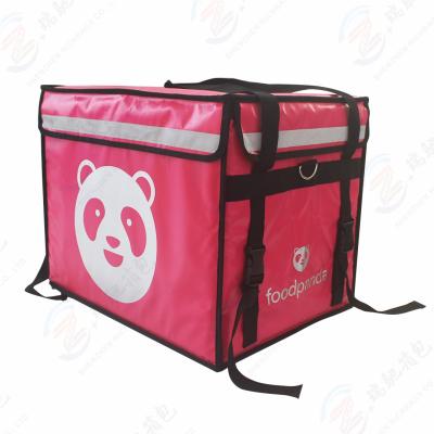 China Factory Product Waterproof Pink Increasing Uber Cooler Bag Food Delivery Insulated Bag Foodpanda for sale