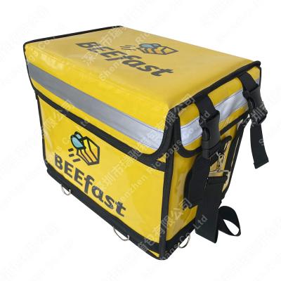 China Outdoor Portable Bracket Insulated Food Delivery Bag Waterproof Environmentally Friendly Weatherproof for sale