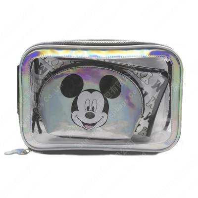 China Custom Luxury Cute Women PVC Waterproof Logo Waterproof Pouch Makeup Cosmetic Bags for sale