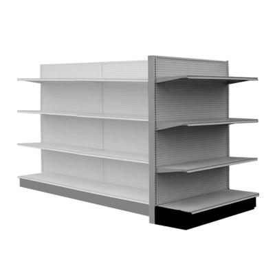 China Retail Store Supermarket Single Sided Freestanding Gondola Shelf for sale