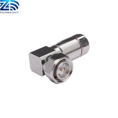 China 1/2' RF Superflex RF Male Right Angle Cable Assembly 4.3 10 Connector For 1 2 Feeder Cable for sale