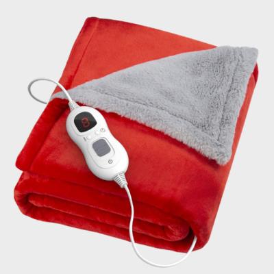 China Autumn Winter Super Soft Comfortable Anti-Static Custom Luxurious Heating Plush Blankets Throw Controller Electric Heated Blanket for sale