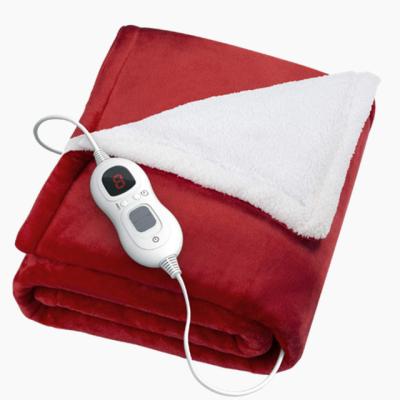 China 110v/220v Antistatic Etl 50x60' ' Inch Size Extra Soft Heated Double Side Throw Electric Blanket For Winter for sale