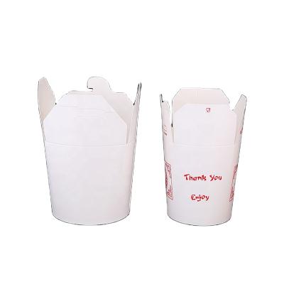 China Disposable Food Container Noodle Packaging Custom Paper Pasta Take Out Box for sale