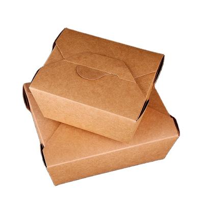 China Disposable breakfast and lunches to go packaging paper food box take away container for sale