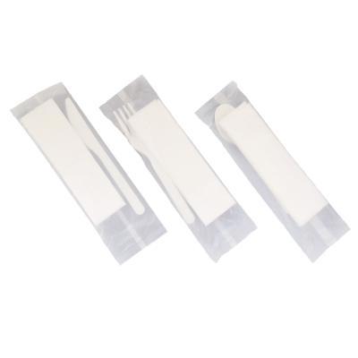 China Disposable Heavy Duty Disposable White Forks , Individually Wrapped Bio-plastic CPLA Material Spoon for sale