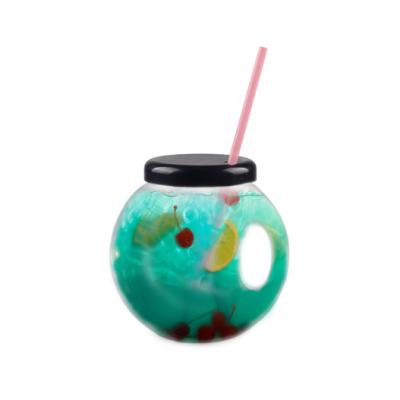 China Drinkware 20oz Disposable Plastic Fish Bowl Slush Yard Drinking Cups Party Plastic Yard Cups for sale