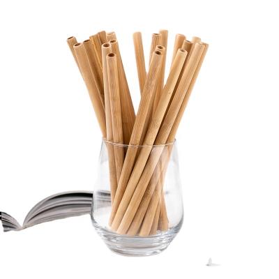 China Sustainable Organic Bamboo Drinking Straws 100% Biodegradable Reusable Straw for sale