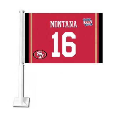 China San Francisco 49ers NFL Flying Auto Car Flag Banner 18 Inches X12 for sale