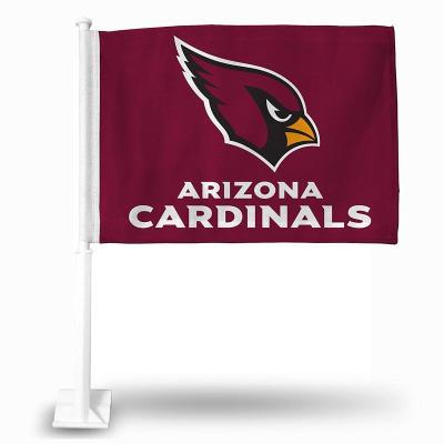 China Arizona Cardinals Polyester Printed Car Flag Flying Banner Included Poles for sale