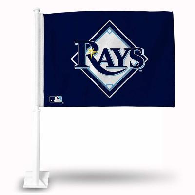 China Tampa Bay Rays Polyester Printed Car Flag Flying Banner Included Poles for sale