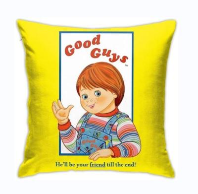 China Vivid colors & Indoor Couch Sofa Throw Pillow Case Child Picture Decoration of Chucky Good Boys Game Square Pillow Cover Home Clear Bed Room for sale