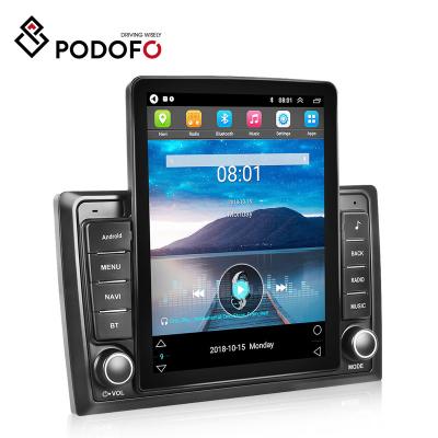 China GPS Podofo Android 10.0 Vertical Screen Dual Din Car Stereo Radio 9.5