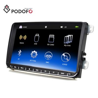 China Car Steering Wheel Control Car Podofo Control No GPS No Android For VW MP5 Car Radio 9